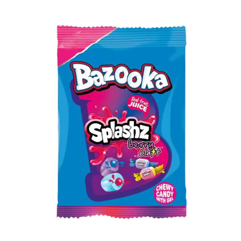 Bazooka Splashz Berry Blast 12 x 120g