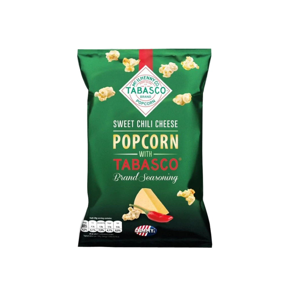 Jimmy's Tabasco Popcorn Sweet Chili Cheese 8 x 90g