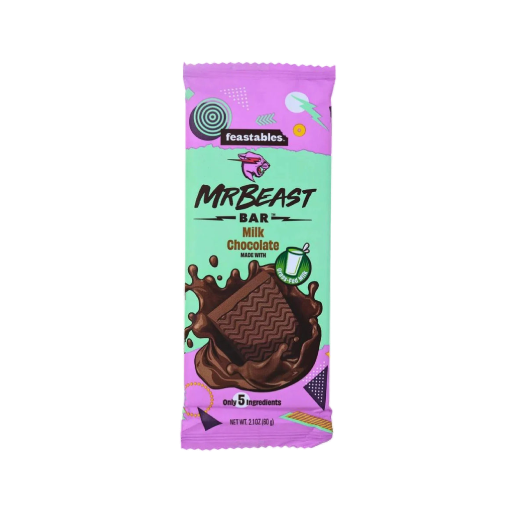 Mr Beast Feastables Chocolate Bar Milk Chocolate 10 x 60g