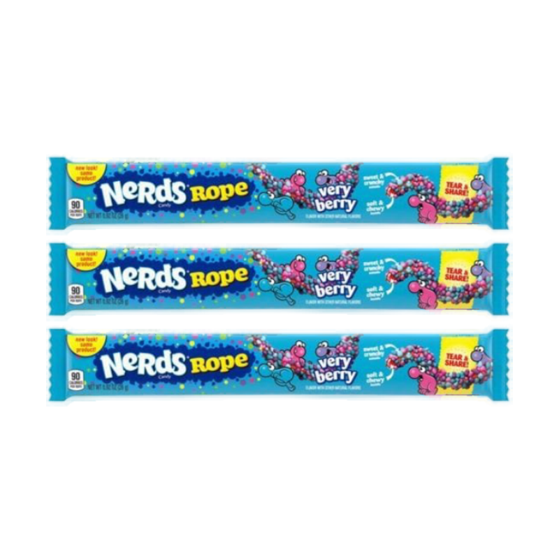 Wonka Nerds Rope Very Berry 24 x 26g