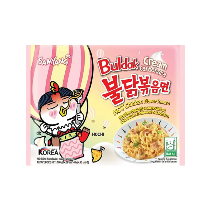 Samyang Ramen Hot Chicken Buldak Cream Carbo 40 x 140g