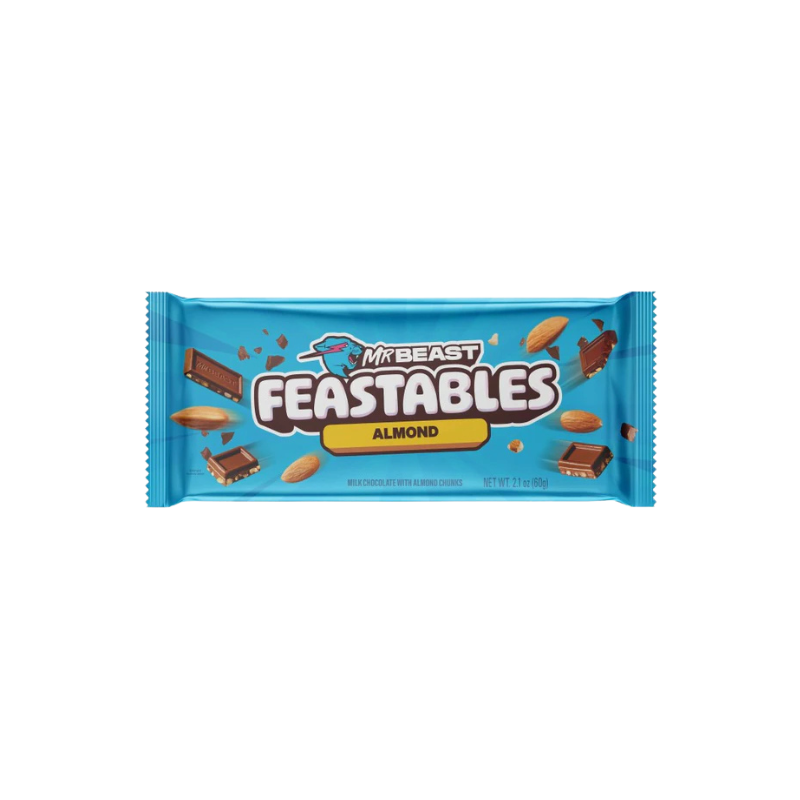  Mr Beast Feastables Chocolate Almond 10 x 60g