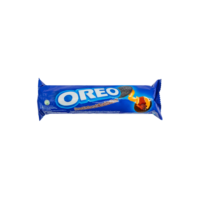 Oreo Roll Sandwich Cookies Peanut Butter & Chocolate 24 x 119.6g