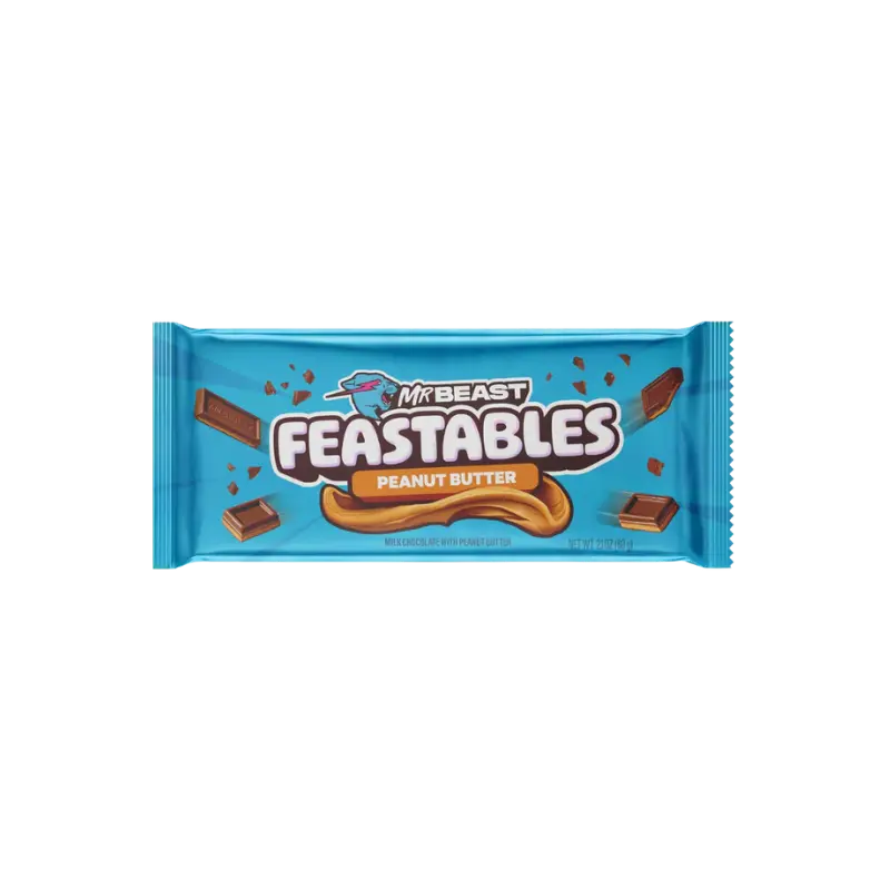 Mr Beast Feastables Chocolate Peanut Butter 10 x 60g