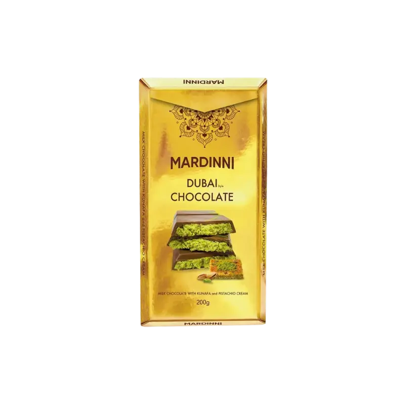 Mardinni Dubai Chocolate With Kunafa & Pistachio Cream 6 x 200g