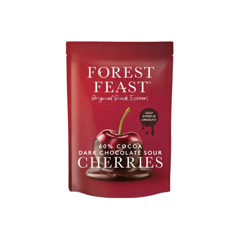 Forest Feast Dark Chocolate Sour Cherries 6 x 120g