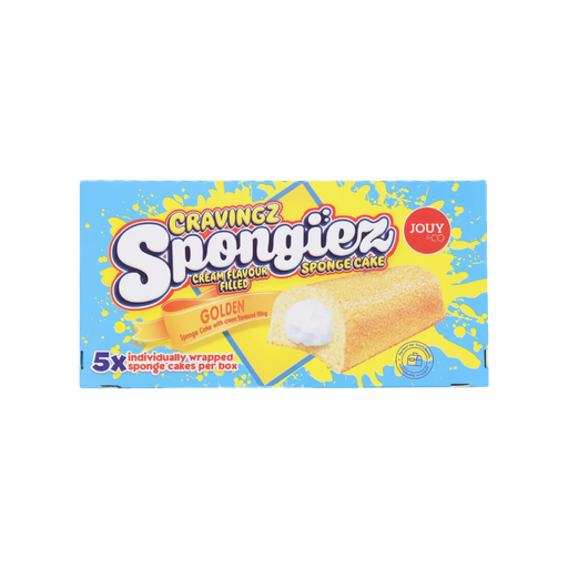 [8719189419795] Cravingz Spongiez Sponge Cake Cream 21 x 200g