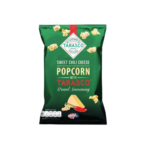 [8713276001160] Jimmy's Tabasco Popcorn Sweet Chili Cheese 8 x 90g