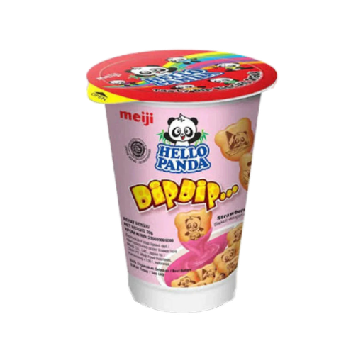 [8994504109326] Meiji Hello Panda Dip Dip Strawberry 12 x 20g