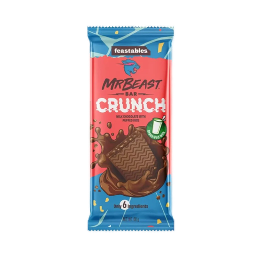 [1230000168229] Mr Beast Feastables Chocolate Bar Crunch Small 24 x 35g