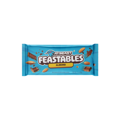 [1230000168472]  Mr Beast Feastables Chocolate Almond 10 x 60g