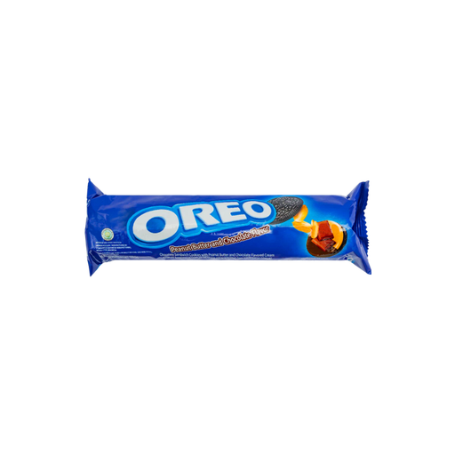 [8992760121090] Oreo Roll Sandwich Cookies Peanut Butter & Chocolate 24 x 119.6g