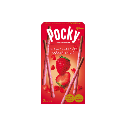 [4901005512429]  Glico Pocky Tsubu-Tsubu Strawberry 10 x 55g