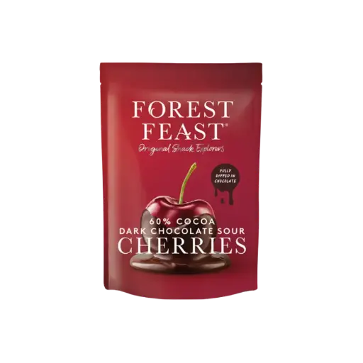 [5022374054255] Forest Feast Dark Chocolate Sour Cherries 6 x 120g