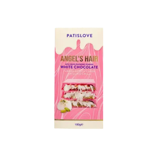 [8683280725409]  Patislove Dubai Raspberry White Chocolate Angel's Hair 10 x 180g