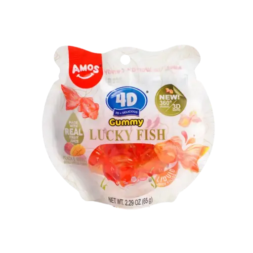 [6936756264875] Amos 4D Gummy Lucky Fish 16 x 35g